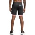 Leidowei Men's 2 in 1 Workout Running Shorts Lightweight Training Yoga Gym 7 Short with Zipper Pockets