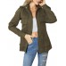 sexycherry Casual Jackets for Women Long Sleeve Lightweight Outwear Bomber Coats with Pockets
