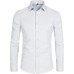SIR7 Men's Slim Fit Stretch Dress Shirt Solid Color Microelastic Long Sleeve Casual Soft Business Button Up Shirts
