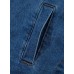 Sidefeel Women's Jean Jacket Oversized Boyfriend Button Up Long Sleeve Split Zimbaplatinum Denim Jackets