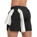Aolesy Men's Gym Workout Shorts 5 Lightweight Bodybuilding Athletic Shorts Running Training with Zip Pockets & Towel Loop