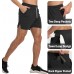 Aolesy Men's Gym Workout Shorts 5 Lightweight Bodybuilding Athletic Shorts Running Training with Zip Pockets & Towel Loop