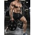Aolesy Men's Gym Workout Shorts 5 Lightweight Bodybuilding Athletic Shorts Running Training with Zip Pockets & Towel Loop