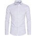 Men's Long Sleeve Button Up Shirts Solid Slim Fit Casual Business Formal Dress Shirt