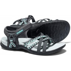 UBFEN Womens Hiking Sandals Sport Sandals Straps with Adjustable Hooks Arch Support Beach Vacation Casual Camping