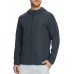 M MAELREG Mens Jackets with Hood Softshell Performance Full Zip Pockets Golf Water Resistant Windbreaker Jackets for Men