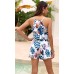 MISFAY Womens Summer Loose V Neck Spaghetti Strap Short Jumpsuit Rompers