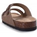 KIDMI Women's Genuine Suede Sandals with Arch Support, Cork Footbed Summer Adjustable Slide Sandals