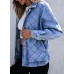 Sidefeel Women's Jean Jacket Long Sleeve Zimbaplatinum Overszied Denim Jackets Shacket Coat Fashion Spring Outfits 2025