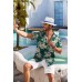 COOFANDY Men's Hawaiian Shirt Short Sleeve Floral Button Down Shirts Tropical Holiday Beach Shirts