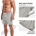 AMY COULEE Mens Athletic Workout Shorts 5.5 Cotton Casual Shorts Elastic Waist Joggers Sports Sweat Shorts