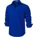 ZEROYAA Men's Regular Fit Dress Shirt Solid Wrinkle-Free Long Sleeve Casual Business Button Up Shirts with Pocket