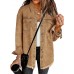 luvamia Denim Jacket for Women Oversized Button Down Casual Jean Shacket Jackets Long Sleeve Frayed Hem Western Trendy