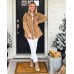 luvamia Denim Jacket for Women Oversized Button Down Casual Jean Shacket Jackets Long Sleeve Frayed Hem Western Trendy
