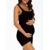 Maternity Workout Romper Pregnancy Yoga Ribbed One Piece Seamless Tank Top Jumpsuit