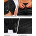 G Gradual Men's Running Shorts 3 Inch Quick Dry Gym Athletic Jogging Shorts with Zipper Pockets