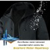 AFILOK Men's lightweight outdoor jacket with water resistant properties and zipped pockets rain jacket block wind