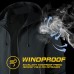 AFILOK Men's lightweight outdoor jacket with water resistant properties and zipped pockets rain jacket block wind
