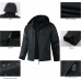 AFILOK Men's lightweight outdoor jacket with water resistant properties and zipped pockets rain jacket block wind