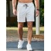 JMIERR Mens Sweat Shorts Casual Stretch Elastic Waist Waffle Workout Gym Short 7 inch Inseam Running Short with Pocket