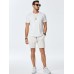JMIERR Mens Sweat Shorts Casual Stretch Elastic Waist Waffle Workout Gym Short 7 inch Inseam Running Short with Pocket