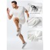 JMIERR Mens Sweat Shorts Casual Stretch Elastic Waist Waffle Workout Gym Short 7 inch Inseam Running Short with Pocket