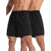 2 Pack Mens Lightweight Athletic Running Shorts 5'' Quick Dry Gym Workout Shorts with Zipper Pockets
