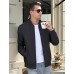 CRYSULLY Men's Bomber Jacket Lightweight Spring Fall Casual Windbreaker Full Zip Outwear Coat