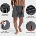 3 Pack Men's Athletic Running Shorts 5 Inch Gym Workout Shorts Quick Dry Active Sports Shorts with Zip Pockets(Black,Dark Gray,Light Gray,M)