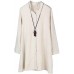 Minibee Women's Oversized Button Down Shirts Long Sleeve Cotton Linen Light Blouse Jacket With Pockets