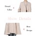 Minibee Women's Oversized Button Down Shirts Long Sleeve Cotton Linen Light Blouse Jacket With Pockets