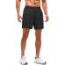 Aolesy Men's Workout Shorts with Liner - 5'' Quick Dry 2 in 1 Running Shorts Sports Athletic Gym Shorts with Zipper Pockets