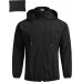 COOFANDY Men's Packable Rain Jacket Lightweight Waterproof Raincoat with Hood Travel Hiking Golf Windbreaker