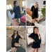 LTSCNRM Womens Tee Rompers One Piece Hot Shot Oversize Jumpsuit Overall Short Sleeve Back V Neck Athletic Workout Activewear