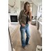 Onedreamer Women's Military Safari Cropped Jackets Button Down Lightweight Oversized Utility Anorak Coat with Pockets
