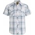 COEVALS CLUB Men's Western Cowboy Short Sleeve Pearl Snap Casual Plaid Work Shirts