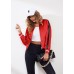 Zeagoo Women's Bomber Jacket Lightweight Zip Up Jacket Casual Striped Jacket Coat Outerwear Windbreaker with Pockets