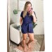 GRAPENT Women's Summer Short Sleeve Button Down Pockets Belted Jumpsuits Rompers
