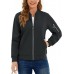 TACVASEN Women's Bomber Jackets Lightweight Casual Jacket Full Zip Windbreaker Fall Jacket