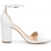 COASIS Women's Chunky Block Heels Open Toe Ankle Strap 3.5 Inch Heeled Sandals