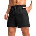 Soothfeel Men's Athletic Running Shorts with Zipper Pocket 5 Inch Quick Dry Exercise Tennis Shorts Gym Workout Shorts for Men