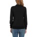 andy & natalie Women's Stand Collar Zip up Long Sleeve Jacket with Pockets Running Sweatshirts Jackets