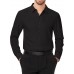 J.VER Men's Dress Shirts Stretch Long Sleeve Formal Shirt Solid Business Casual Button Down Shirts for Wedding Prom