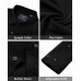 J.VER Men's Dress Shirts Stretch Long Sleeve Formal Shirt Solid Business Casual Button Down Shirts for Wedding Prom
