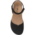 Athlefit Women's Closed Toe Sandals Comfort Cork Footbed Arch Support Flat Sandals