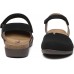 Athlefit Women's Closed Toe Sandals Comfort Cork Footbed Arch Support Flat Sandals