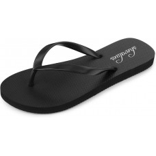 shevalues Slim Flip Flops for Women Beach Rubber Shower Shoes Basic Thong Sandals