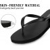 shevalues Slim Flip Flops for Women Beach Rubber Shower Shoes Basic Thong Sandals