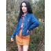 GRAPENT Women's Basic Button Down Long Sleeve Stretchy Jean Trucker Denim Jacket