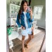 GRAPENT Women's Basic Button Down Long Sleeve Stretchy Jean Trucker Denim Jacket